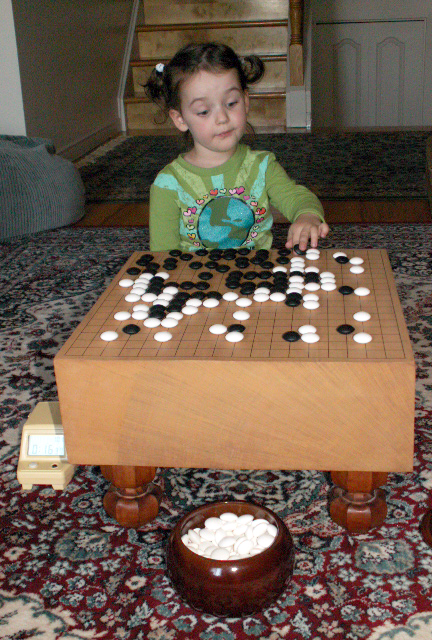 A 3-year-old GO player